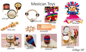 Collage 105 Mexican Toys New