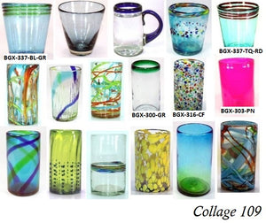 Collage 109 Glass Glasses New