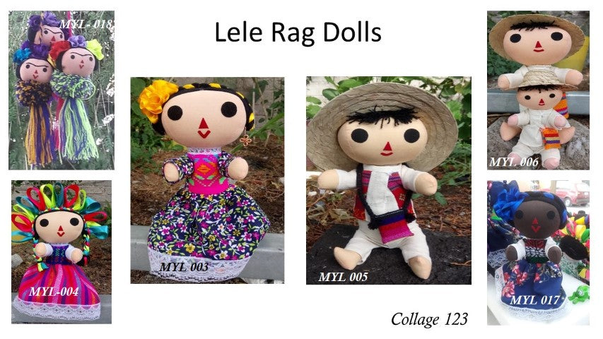 Collage 123 Lele rag dolls