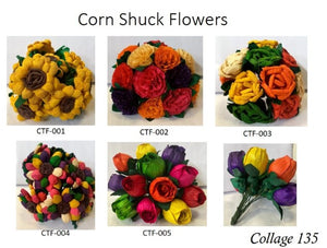 Collage 135 Corn Shuck Flowers