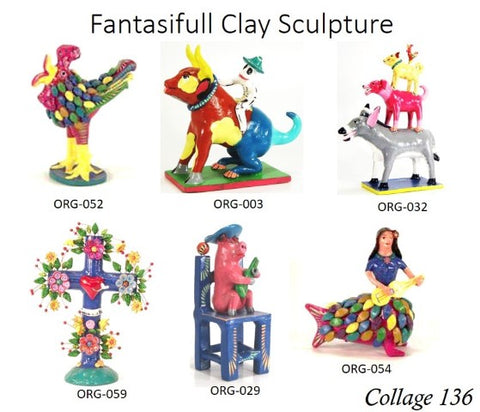 Collage 136 Fantasifull Clay Sculpture