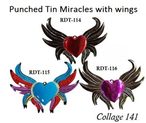 Collage 141 Punched Tin Miracles with wings