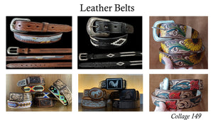 Collage 149 Leather belts
