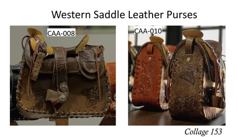 Collage 153 Western Saddle Leather Purses