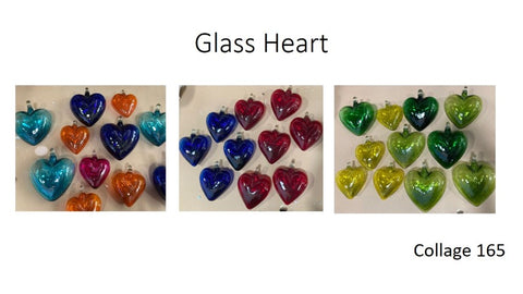 Collage 165  Glass Hearts