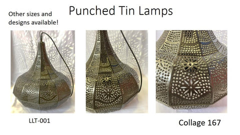 Collage 167 Punched Tin Lamps