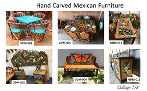 Collage 178 Hand Carved Mexican Furniture