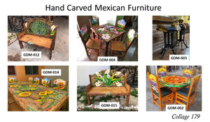 Collage 179 Hand Carved Mexican Furniture