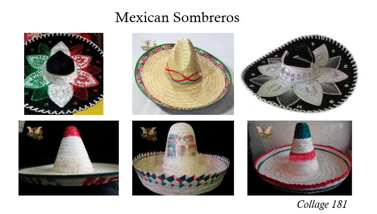 Collage 181 Mexican Sombreros