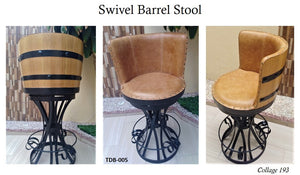 Collage 193 Swivel Barrel Stool