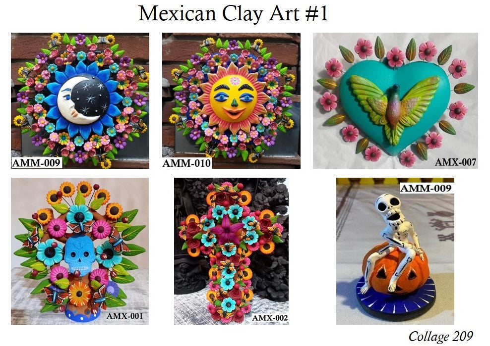 Collage 209 Mexican Clay Art #1