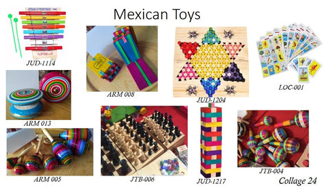 Collage 24 Mexican Toys