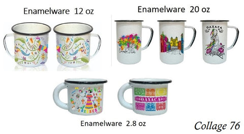 Collage 76 Enamelware 12 oz  and more