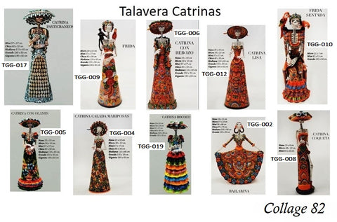 Collage 82 Talavera Catrinas New