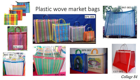 Collage 84 Plastic wove market bags New