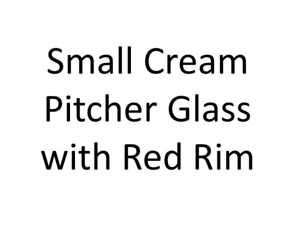 BGX-640 Small Honey PitcherGlass with colored rim