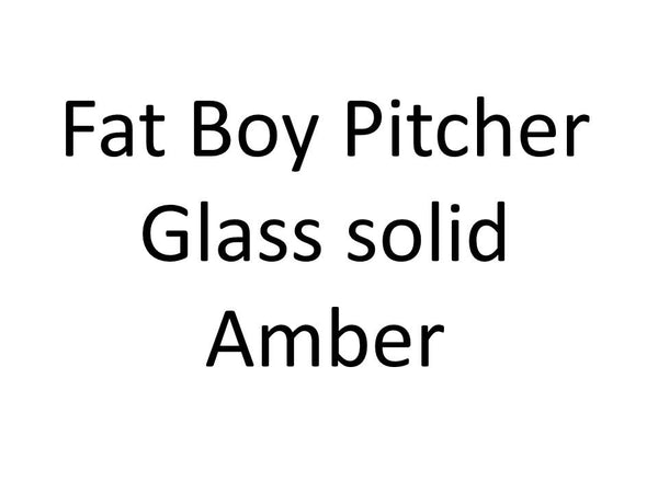 BGX-613  Fat Boy Pitcher Glass solid color