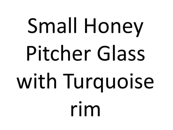 BGX-640 Small Honey PitcherGlass with colored rim