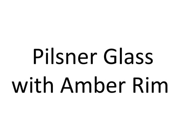 BGX-510  Pilsner Glass with Colored Rim