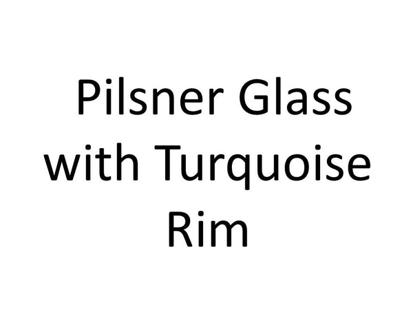 BGX-510  Pilsner Glass with Colored Rim