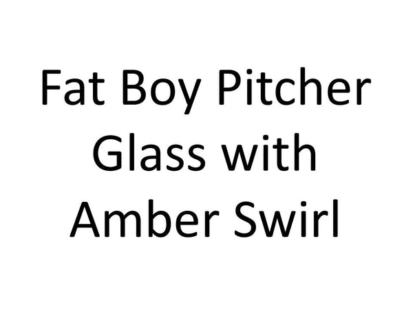 BGX-612  Fat Boy Pitcher Glass with Colored Swirl