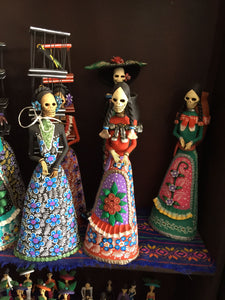 Mexican Clay Catrinas from Jeff Trag