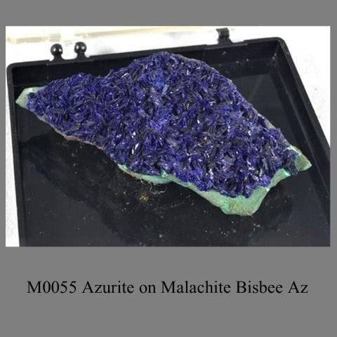 M0055 Azurite on Malachite Bisbee Az