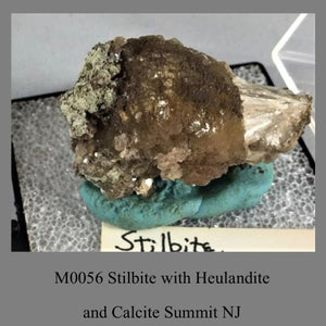 M0056 Stilbite with Heulandite and Calcite Summit NJ