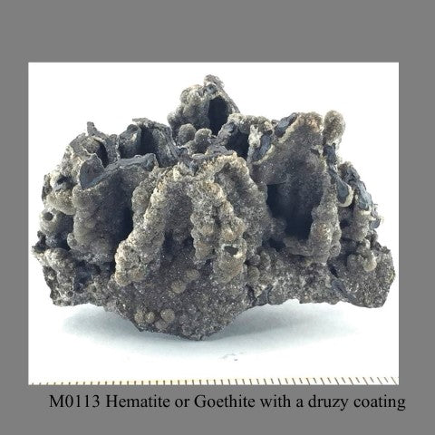 M0113 Hematite or Goethite with a druzy coating