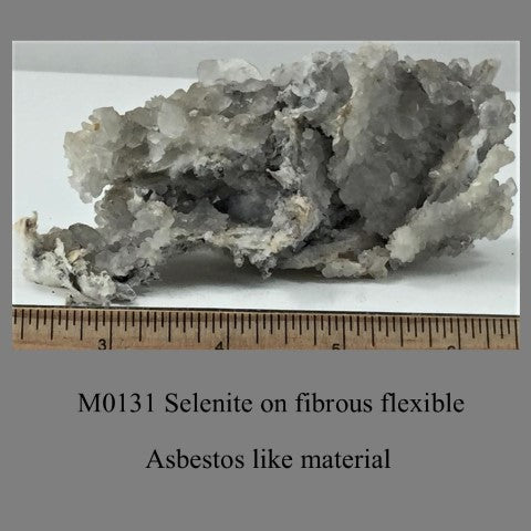 M0131 Selenite on fibrous flexible