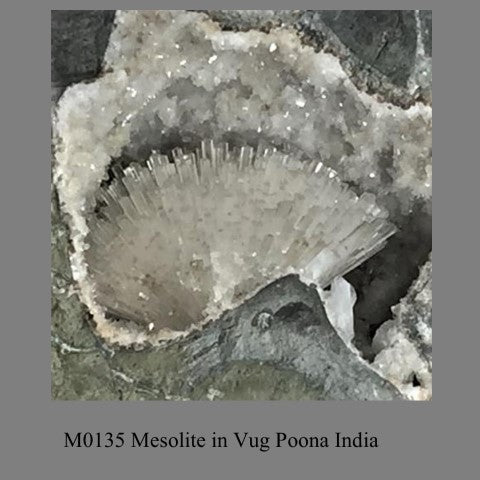 M0135 Mesolite in Vug Poona India