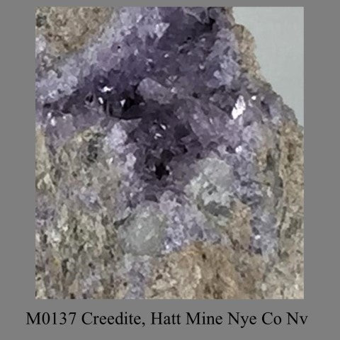 M0137 Creedite, Hatt Mine Nye Co Nv