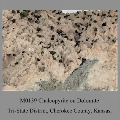 M0139 Chalcopyrite on Dolomite Tri-State District, Cherokee County, Kansas