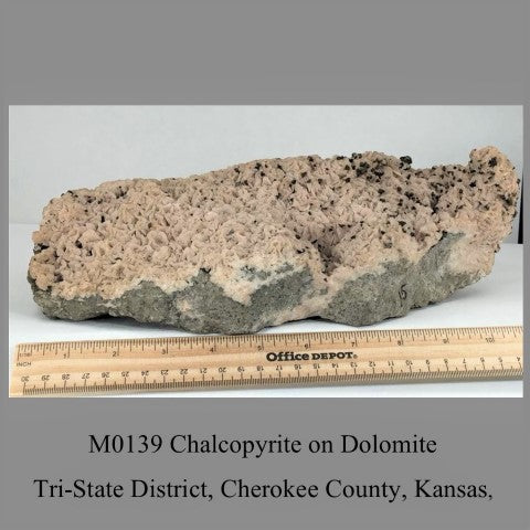 M0139 Chalcopyrite on Dolomite Tri-State District, Cherokee County, Kansas