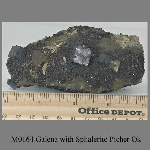 M0164 Galena with Sphalerite Picher Ok