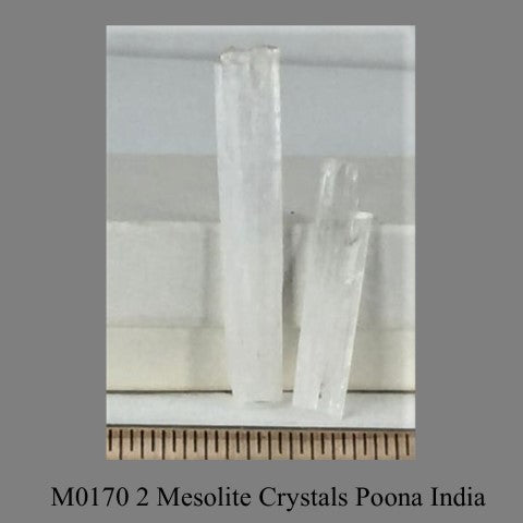 M0170 2 Mesolite Crystals Poona India