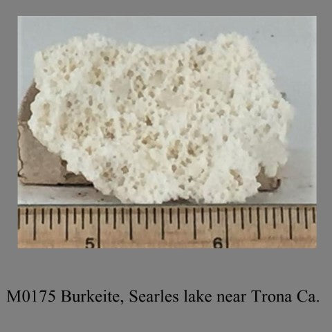 M0175 Burkeite, Searles lake near Trona Ca.