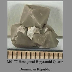 M0177 Hexagonal Bipyramid Quartz Dominican Republic