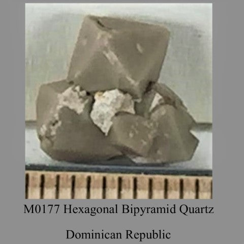 M0177 Hexagonal Bipyramid Quartz Dominican Republic