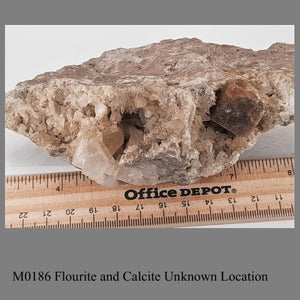 M0186 Flourite and Calcite Unknown Location