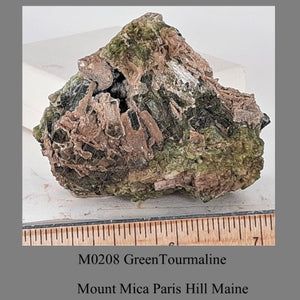 M0208 GreenTourmaline Mount Mica Paris Hill Maine