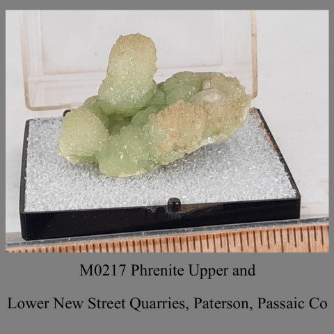 M0217 Prehnite Upper and Lower New Street Quarries, Paterson, Passaic Co