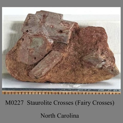 M0226A Staurolite Crosses (Fairy Crosses) North Carolina