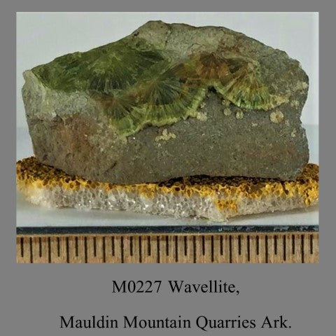 M0227 Wavellite, Mauldin Mountain Quarries Ark.