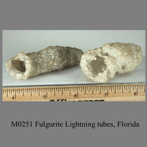 M0251 Fulgurite Lightning tubes, Florida