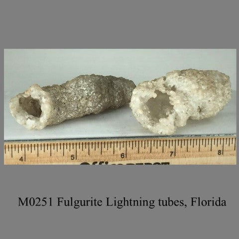 M0251 Fulgurite Lightning tubes, Florida