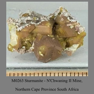 M0263 Sturmanite - N'Chwaning II Mine, Northern Cape Province South Africa