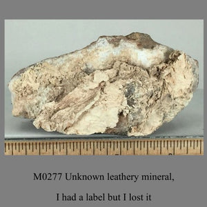 M0277 Unknown leathery mineral,