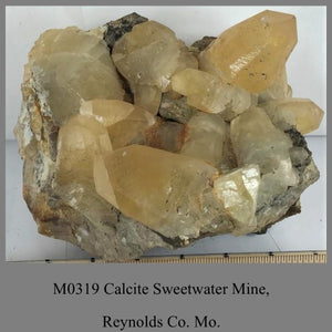 M0319 Calcite Sweetwater Mine, Reynolds Co. Mo.