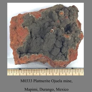 M0333 Plattnerite Ojuela mine, Mapimi, Durango, Mexico